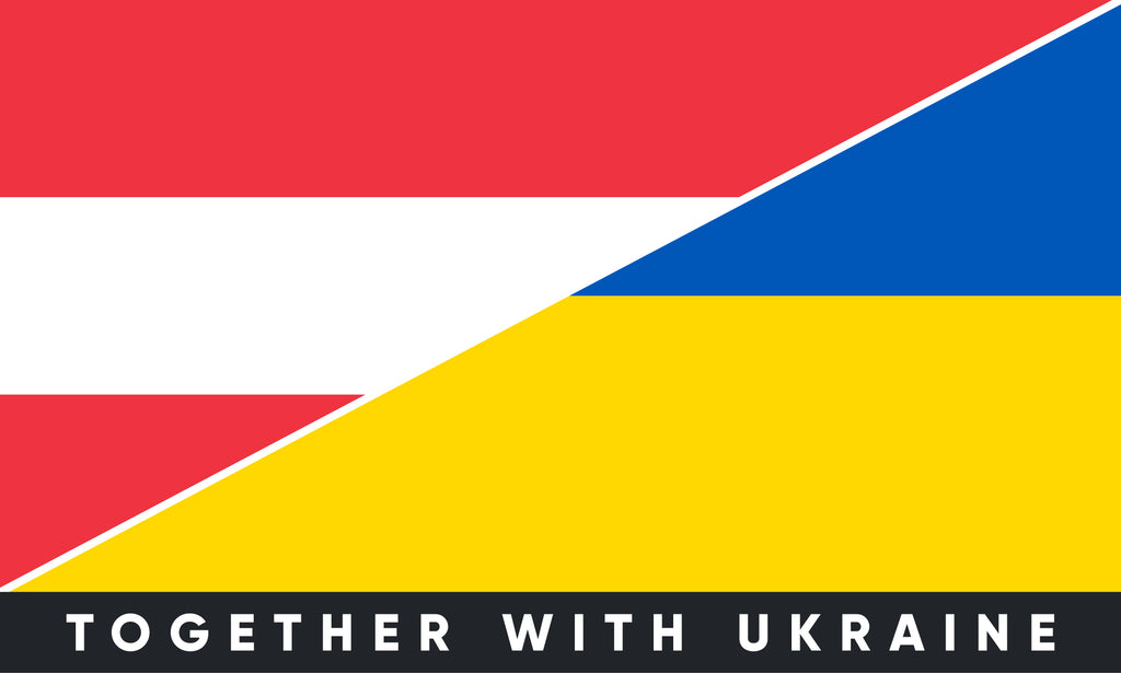 Наклейка на бампер Австрія/Україна