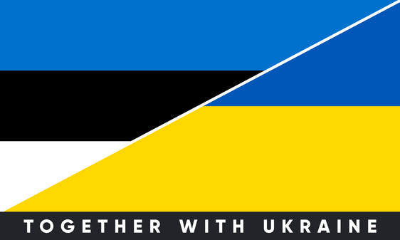 Наклейка на бампер Естонія/Україна