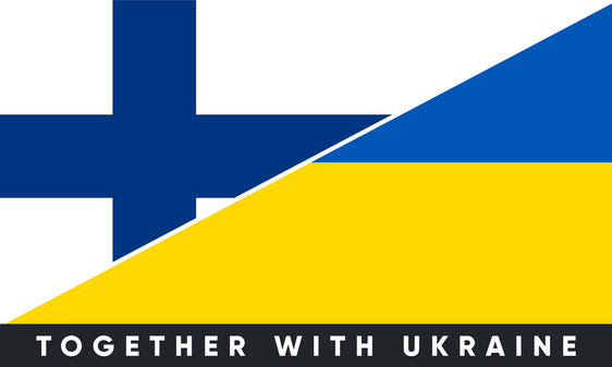 Наклейка на бампер Фінляндія/Україна