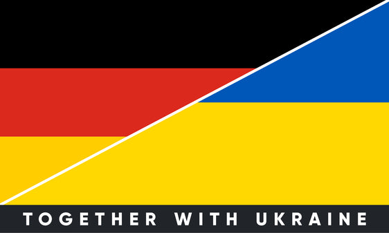 Наклейка на бампер Німеччина/Україна