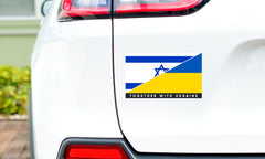 Наклейка на бампер Ізраїль/Україна