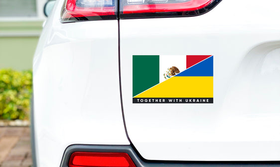 Наклейка на бампер Мексика/Україна