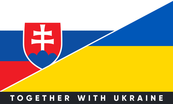 Наклейка на бампер Словаччина/Україна