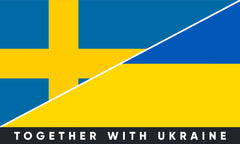 Наклейка на бампер Швеція/Україна