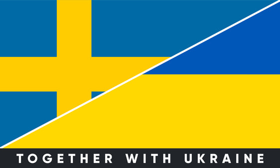 Наклейка на бампер Швеція/Україна