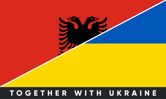 Albania/Ukraine Bumper Sticker