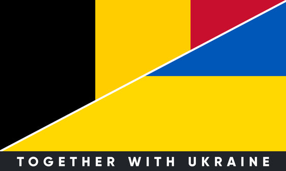 Belgium/Ukraine Bumper Sticker