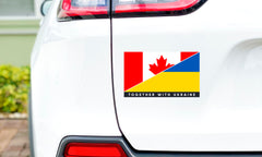 Наклейка на бампер Канада/Україна