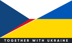 Czech Republic/Ukraine Bumper Sticker