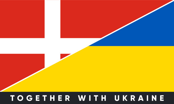 Наклейка на бампер Данія/Україна
