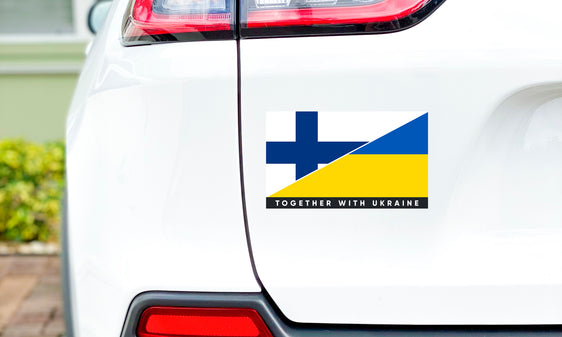 Finland/Ukraine Bumper Sticker