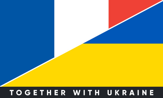 Наклейка на бампер Франція/Україна