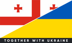 Наклейка на бампер Грузія/Україна