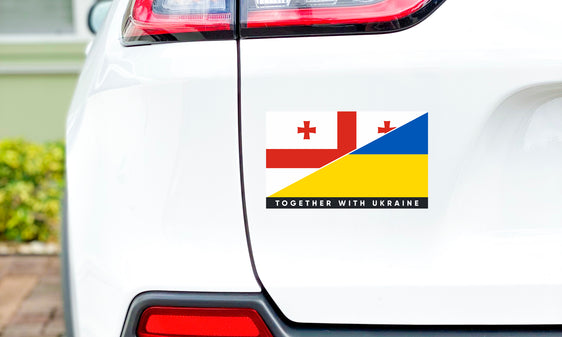 Georgia/Ukraine Bumper Sticker