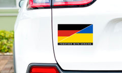 Наклейка на бампер Німеччина/Україна
