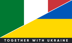 Наклейка на бампер Італія/Україна