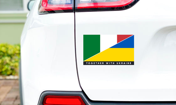 Italy/Ukraine Bumper Sticker
