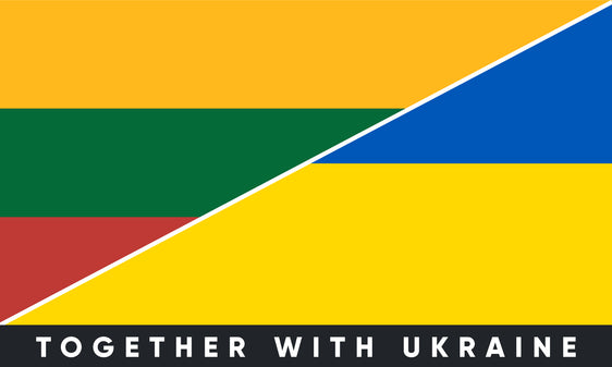 Наклейка на бампер Литва/Україна
