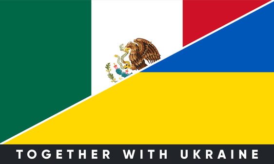 Наклейка на бампер Мексика/Україна
