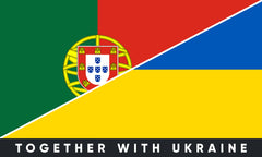 Наклейка на бампер Португалія/Україна