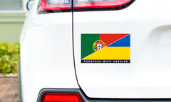Portugal/Ukraine Bumper Sticker