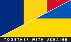Наклейка на бампер Румунія/Україна