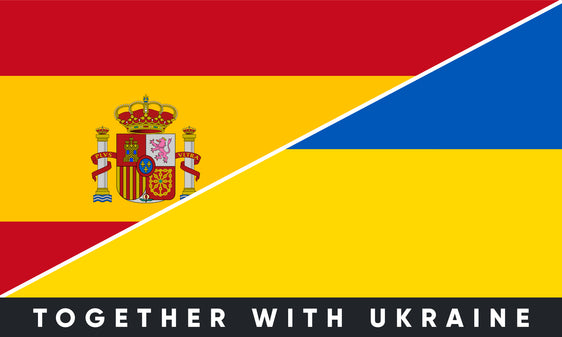 Наклейка на бампер Іспанія/Україна