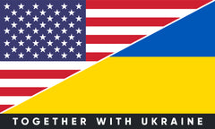 Наклейка на бампер США/Україна